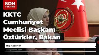 KKTC Cumhuriyet Meclisi Başkanı Öztürkler, Bakan Göktaş’ı kabul etti