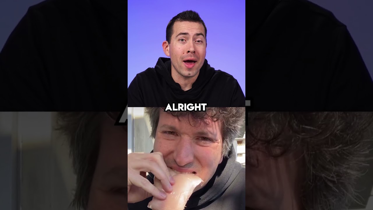 This guy eats raw chicken and eggs... gross! #news #tiktok #food #carnivore  #entertainment #gross