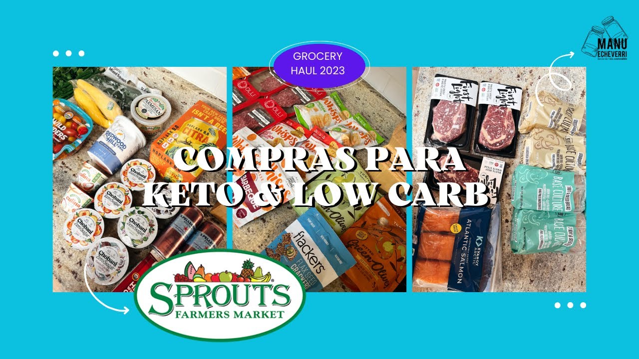🛒KETO GROCERY HAUL SPROUTS & THRIVE MARKET 2023 PRODUCTOS KETO & LOW