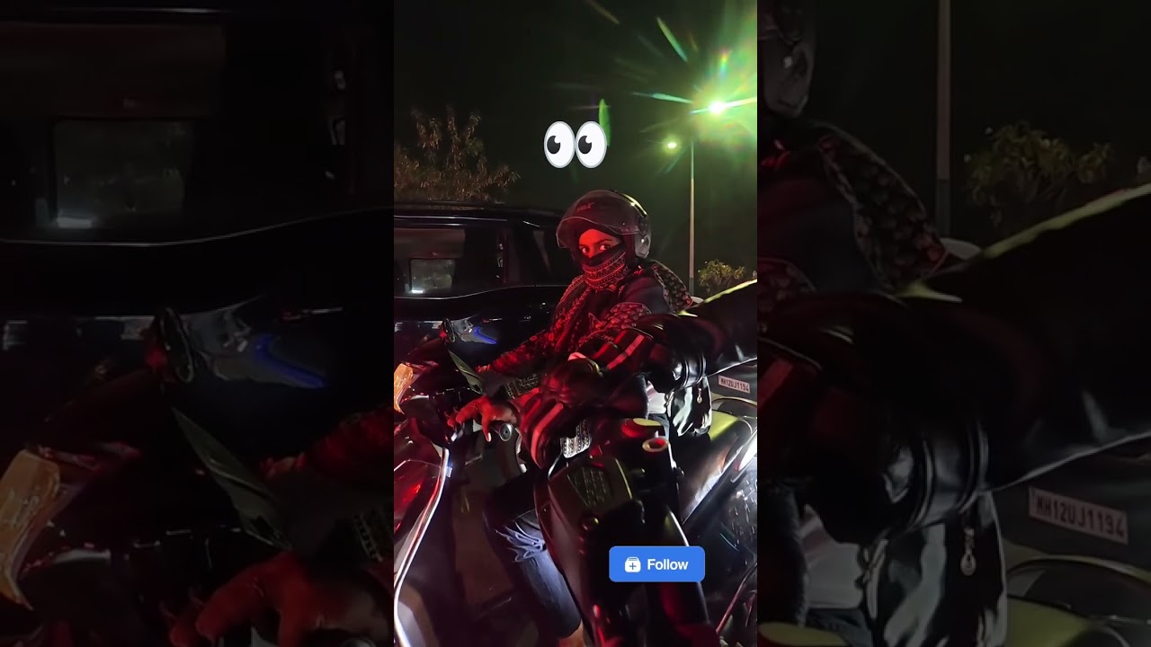 cute girl reaction super bike, 