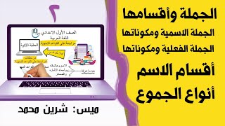 مراجعة علي القواعد النحوية للصف الأول الإعدادي| الحلقة الثانية | ميس شرين محمد 