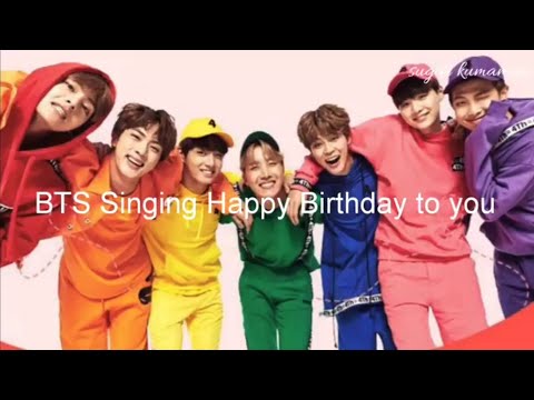 BTS Singing Happy Birthday 