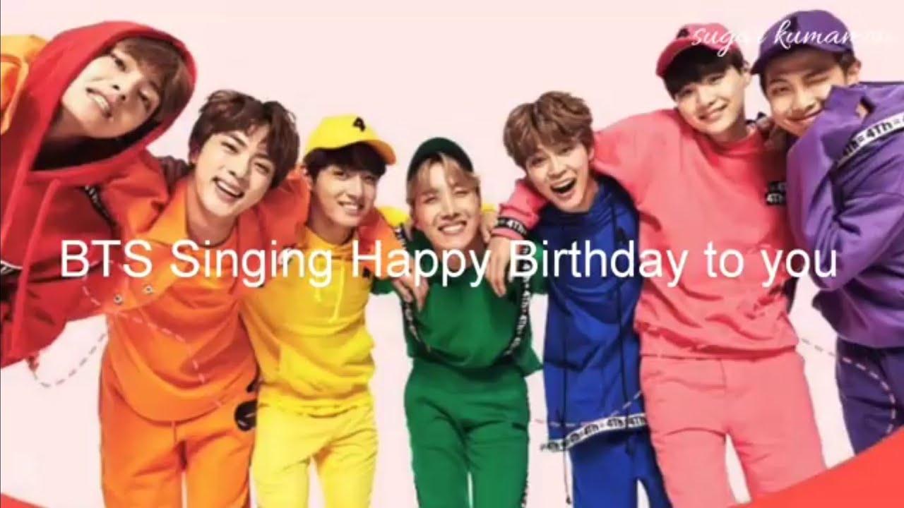 BTS Singing Happy Birthday