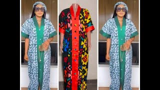 How To Cut And Sew A Trendy Kimono Kaftan/Bubu With A Front Slit