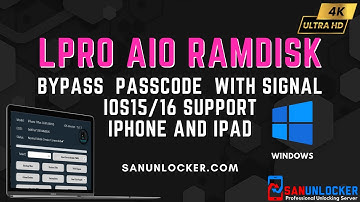 LPro AIO [Windows] ~ Bypass Passcode iPhone and iPad iOS161.2 Support ✅ | Sanunlocker.com