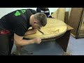 Реставрация дубового стола: удаление лаков, циклевка