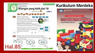 Jawaban matematika kelas 1 SD hal.85| Bab 7 bilangan lebih dari 10|Kurikulum Merdeka@GUcilchaNEL1964