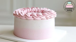 Raspberry  whipped cream cake