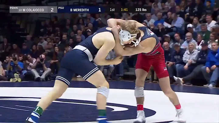 125 LBS: Brandon Meredith (Penn State) vs. #10 Mic...