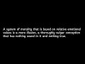 A system of morality that