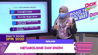 DidikTV Road To Success SPM 2021 | Biologi - Metabolisme Dan Enzim