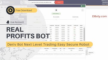Digit Binary Deriv Bot FREE - Quad Digit Binary Deriv Bot | Simple Live Profits Binary Deriv Bot