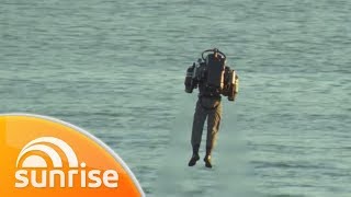 Australia's rocketman: meet the man who flew across Sydney Harbour with a jetpack | Sunrise