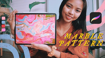 how to paint marble patterns on procreate 🎨✨