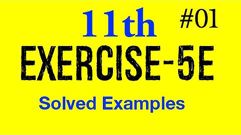 Complex Numbers Exercise-5E Class-11th Maths R.S.AGGARWAL |Exercise-5E Class-11th Solve Examples
