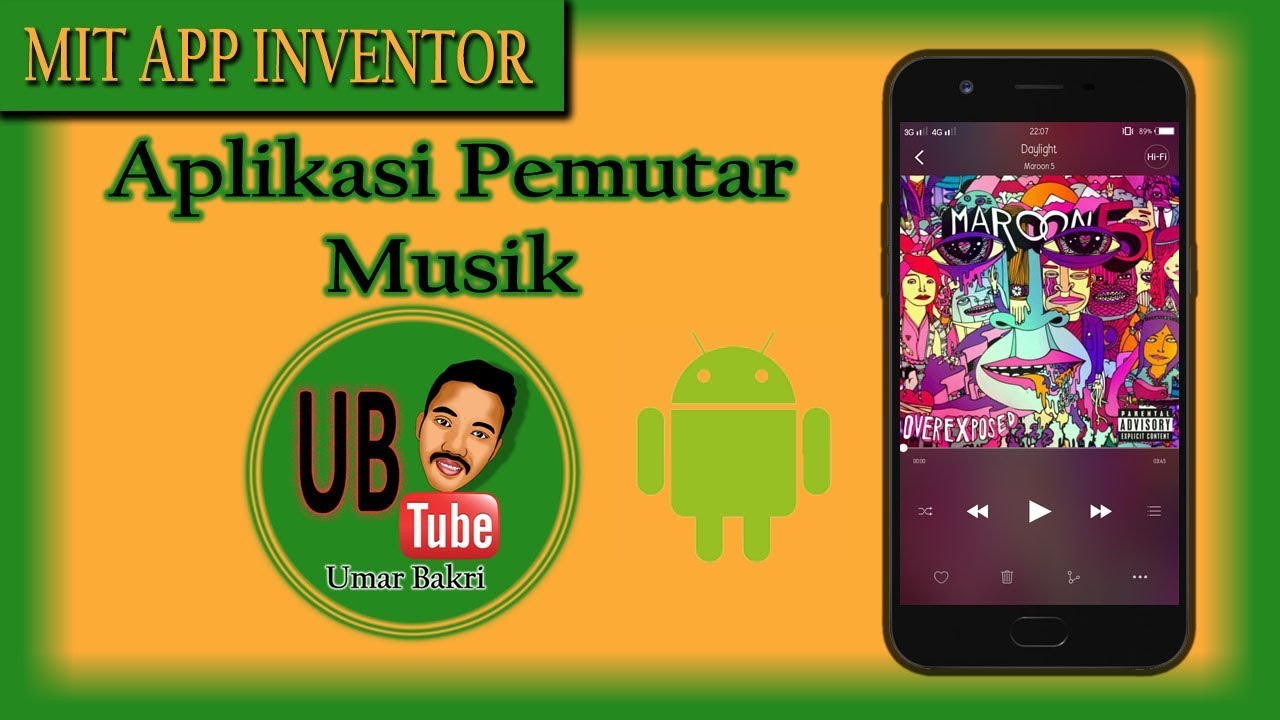 Cara Membuat Aplikasi Pemutar Musik Untuk Android Menggunakan Mit App Inventor Youtube