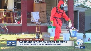 Barricaded situation leads to meth lab discovery in Warren home