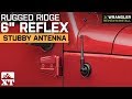 Jeep Wrangler Rugged Ridge 6" Reflex Stubby Antenna (1997-2018 TJ, JK & JL) Review & Install