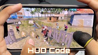 iPhone 13 Pro Max📱Hud code + sensitivity + setting ⚙️ Smooth Rush Gameplay Handcam 🎀