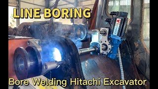 Portable Line Boring Machine Hitachi Excavator Repair