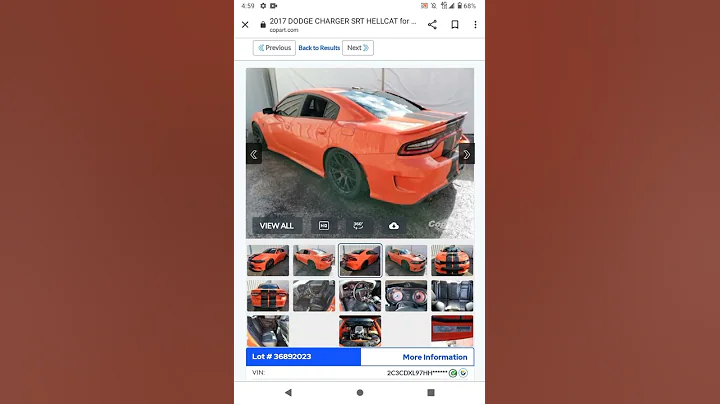 CHARGER HELLCAT UP FOR GRABS AT AUCTION!! *SIDE DAMAGE?* #shorts #copart
