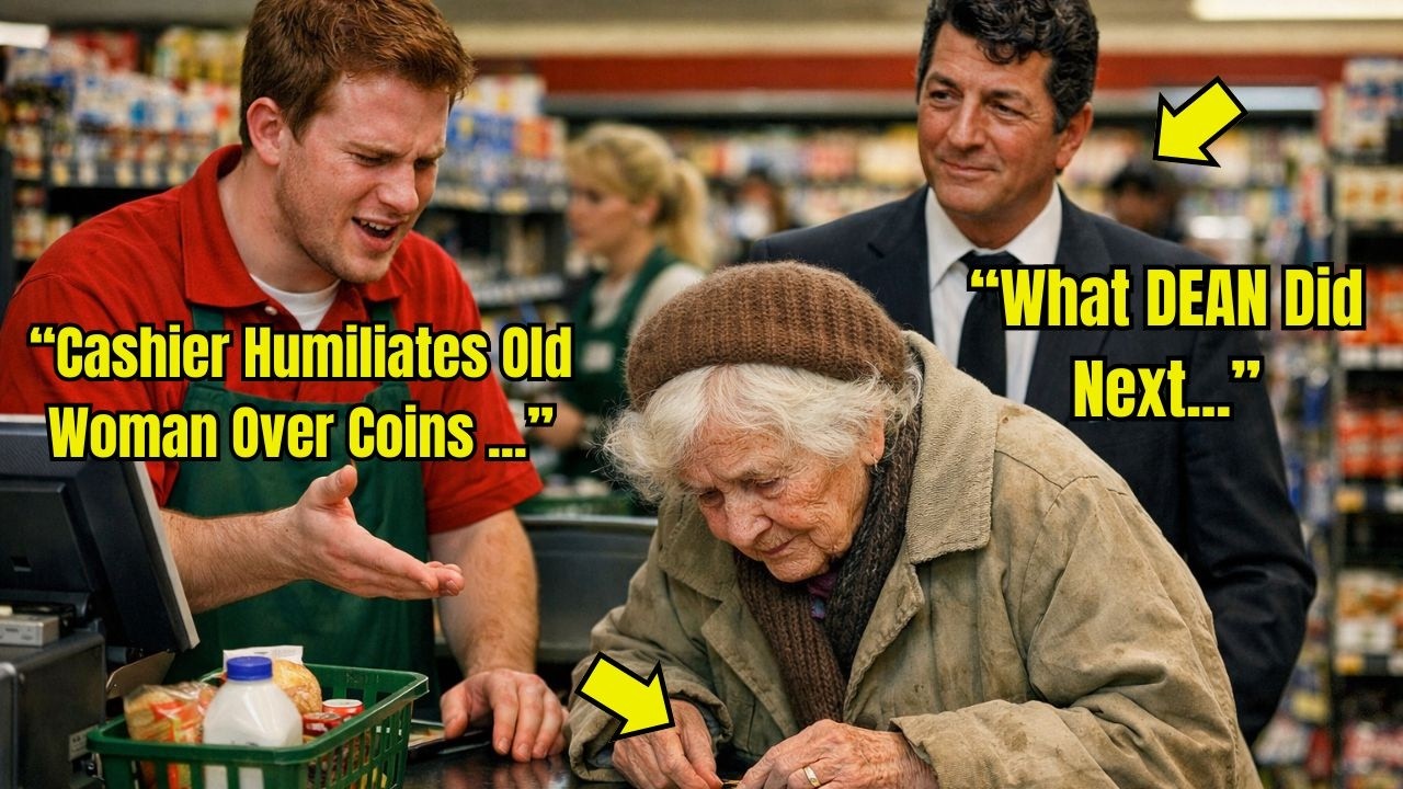 Market Employee HUMILIATES Old Woman for Paying with Coins — Unaware Dean Martin Is Next in Line