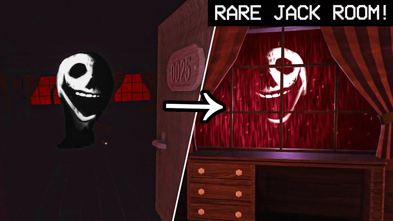 JACK RED ROOM appearance in SEEK hallway in ROBLOX DOORS 