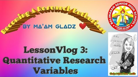 LessonVlog 3: Quantitative Research Variables