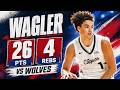 Keaton Wagler 26 pts 4 rebs vs Wolves 2026 Summer League