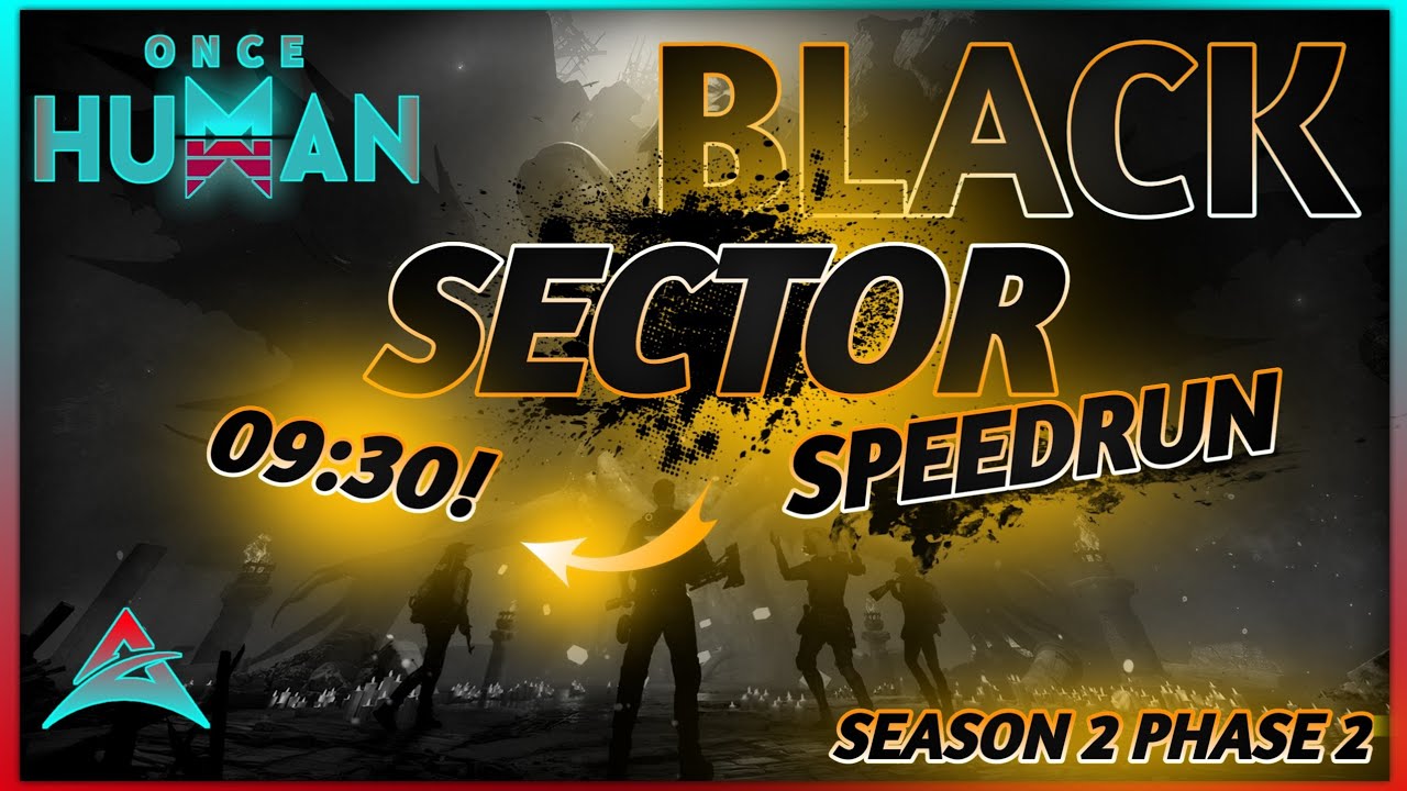 ONCE HUMAN - SOLO SPEEDRUN BLACK SECTOR ZONE OF HAZE 9:30MIN - HAMR BRAHMINY & CORROSION BUILD