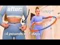 i HULA HOOPED every day for a week! i lost 4 pounds in 7 days *crazy results* thanks tiktok