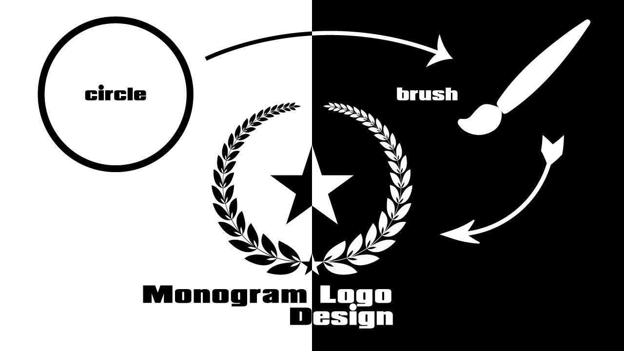 monogram logo design in adobe illustrator| illustrator tutorial | @JA ...