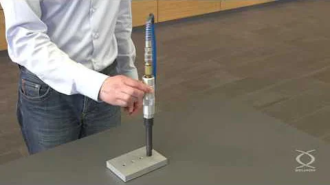 Pneumatic tang break-off tool with thrust trigger type TB-P for HELICOIL® thread inserts