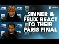Jannik Sinner & Felix Auger-Aliassime Share Their Reactions to the Paris Final 🎾