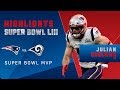 Every catch from julian edelmans mvp performance  super bowl liii player highlights