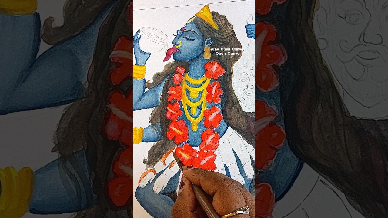 Maa Kali Full Body Drawing ❤🌸