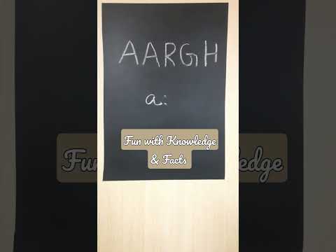 Video: Was ist die Aussprache von aargh?