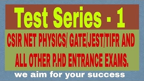 Important questions of Solid State Physics | Test series 1 | NET, GATE, JEST, TIFR PHYSICS EXAMS