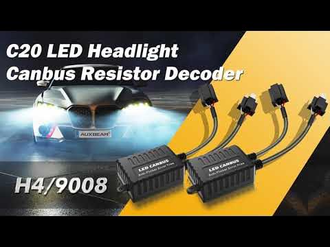  AnyCar H4 HB2 9003 LED Bulb Decoder Canbus Resistor  Anti-flicker Harness,Dashboard Warning Error Free EMC Canceller Decoder :  Automotive