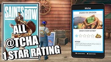 All @tcha 1 Star Rating- All Bonus Objectives - Saints Row - Lowest Rating Side Hustles Challenge
