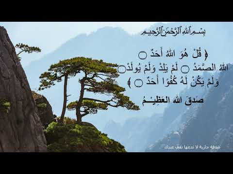 سورة الإخلاص مكررة  مرة