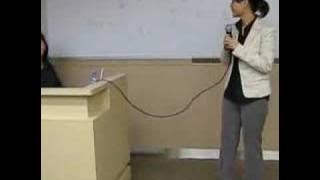 Fion in Korean class