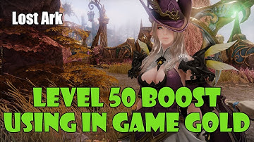 [Lost Ark] How to Boost a Character to Level 50 Using in Game Gold! Basically Free Power Passes!