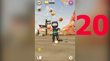 Clumsy Ninja - Gameplay Walkthrough Part 20 - Level 22-23 | BuddyFun