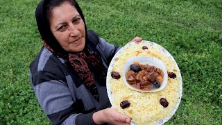 Shirin govurma pilaf. Tradition Azerbaijan dish