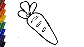 how to draw a carrot #easy #fun #kids #drawing #art @rarapopoart