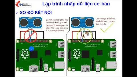 Lập trình đọc cảm biến siêu âm HC-SR04 qua chân GPIO Raspberry Pi 4| Bài 5 - Lập trình IoT cơ bản