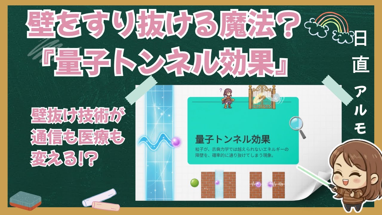 壁すり抜け技術で世界が変わる！魔法ではない「量子トンネル効果」
