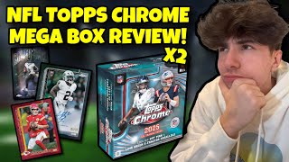 INSANE NUMBERED PULLS!!! NFL Topps Chrome Mega Box Review! 