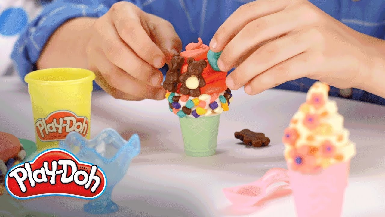 Pâte à modeler Le Glacier Moon Dough Ice Cream Playset Glaces 